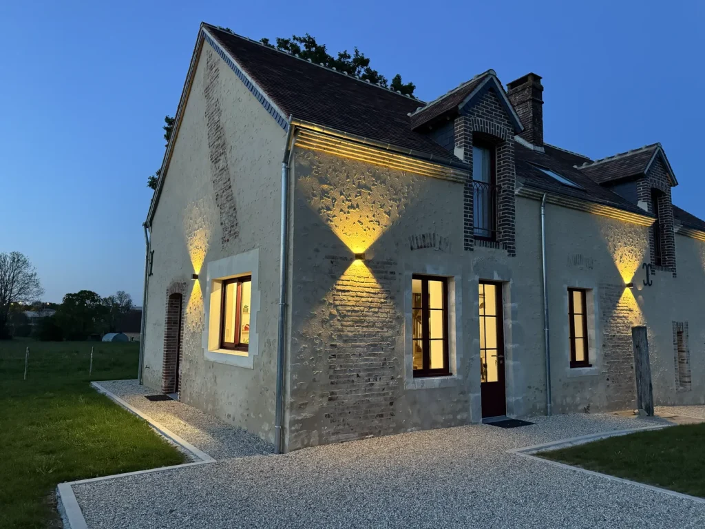 Éclairage architectural de nuit