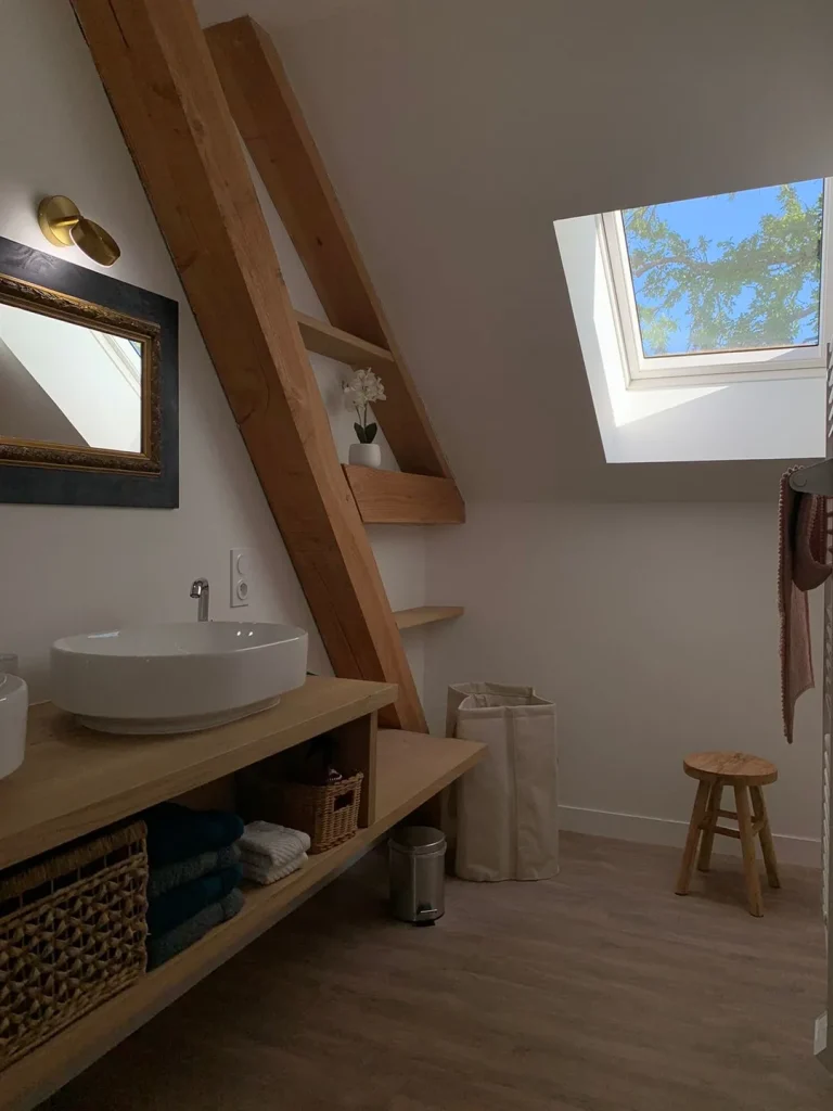 Salle d’eau partagée 